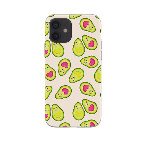 Avocado Love Pattern iPhone Soft Case By Artists Collection