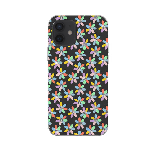 Colorful Flowers Pattern iPhone Soft Case By Artists Collection