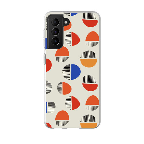 Abstract Circles Pattern Samsung Soft Case By Artists Collection