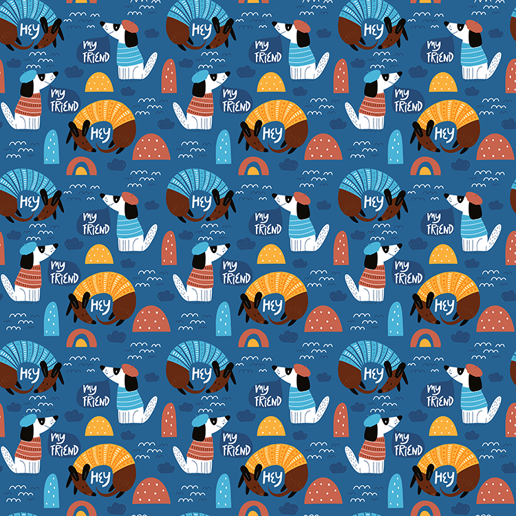 My Friend Dogs Pattern Design By Artists Collection