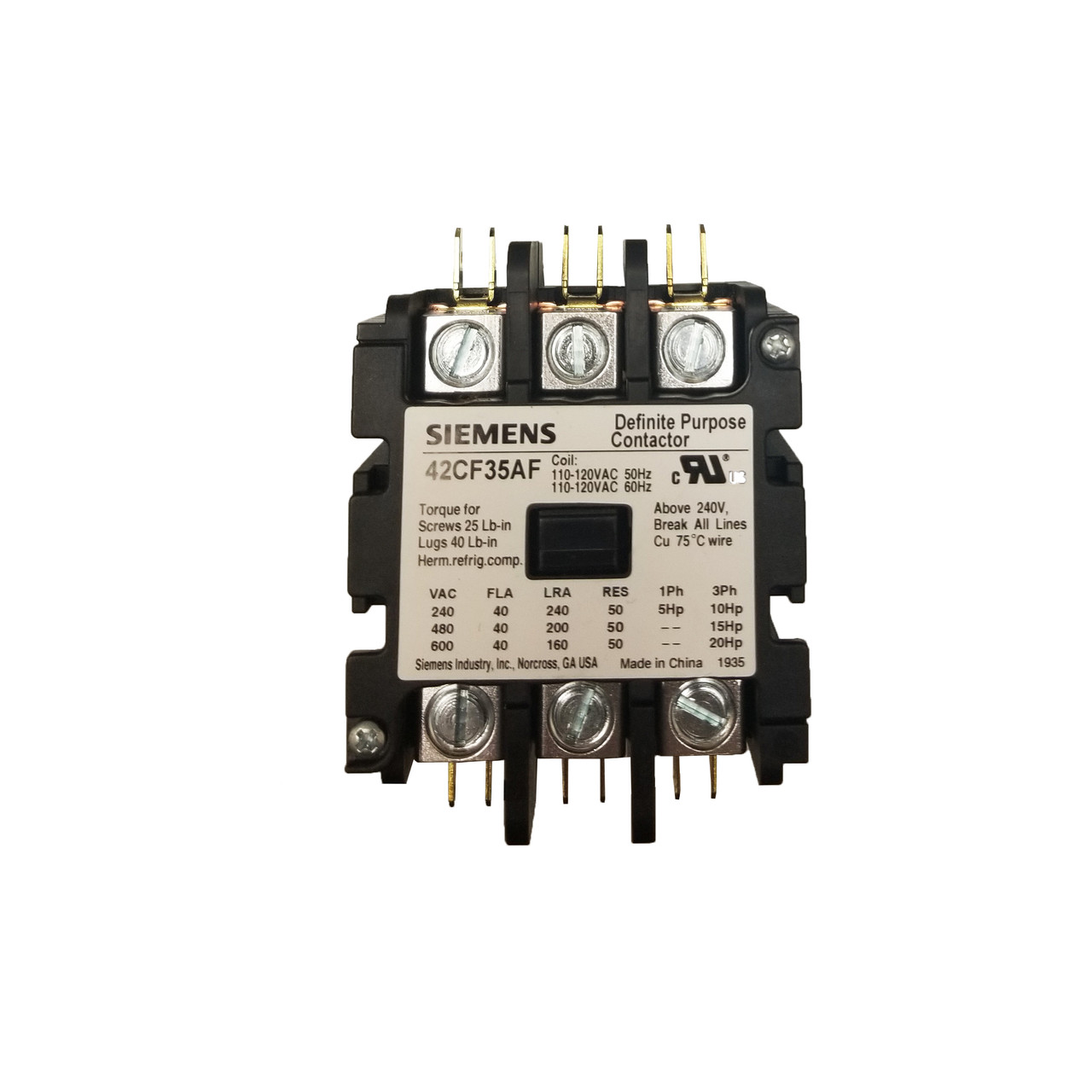 Siemens 42CF35AF | 3 Pole Contactor | Shop Dreisilker