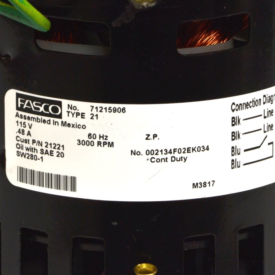 Fasco 7995-6451 Draft Inducer Fasco 7995-6451 Draft Inducer