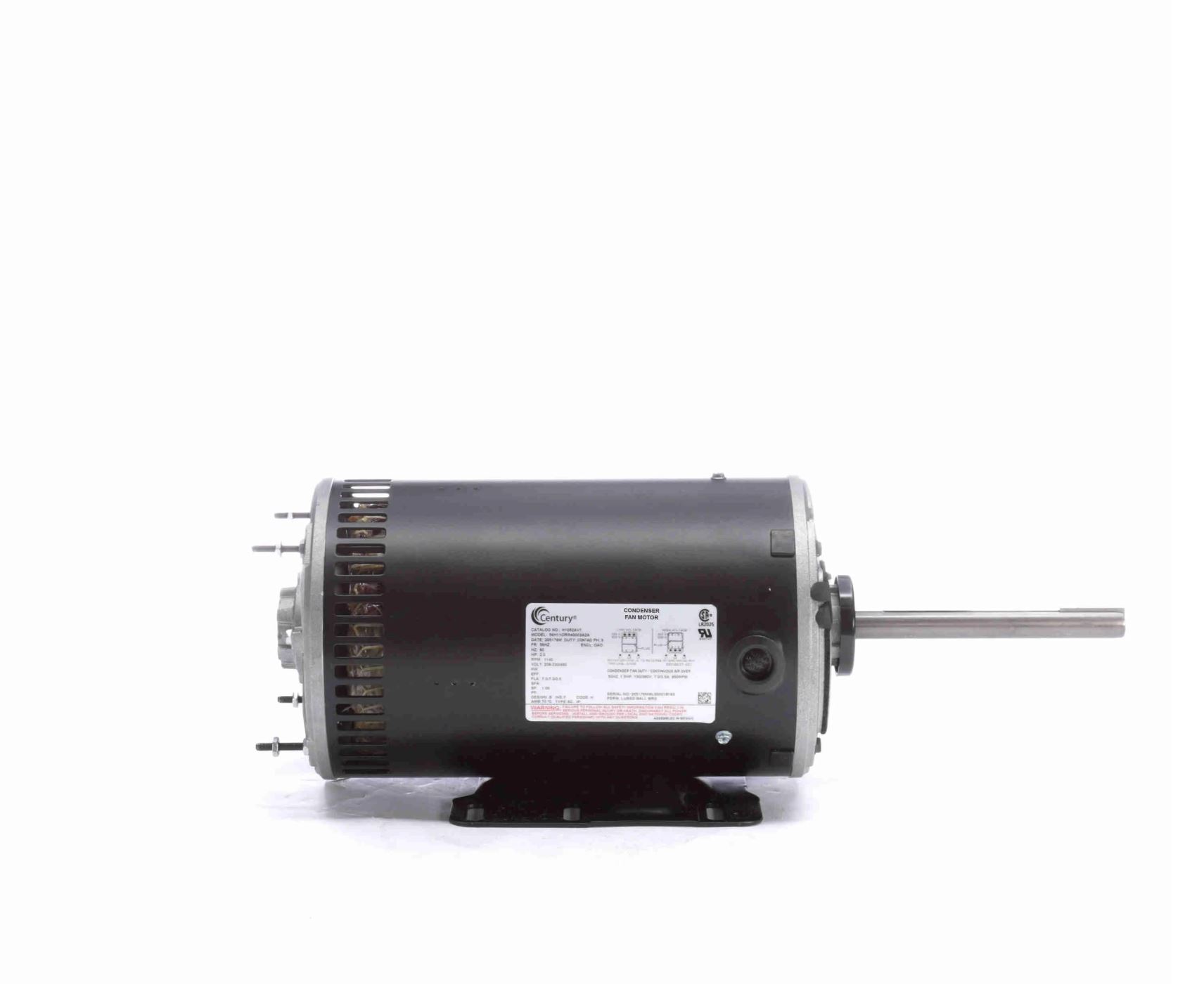 Century H1052AV1 2 HP 1140 RPM 460/208-230 Volts Condenser Fan Motor