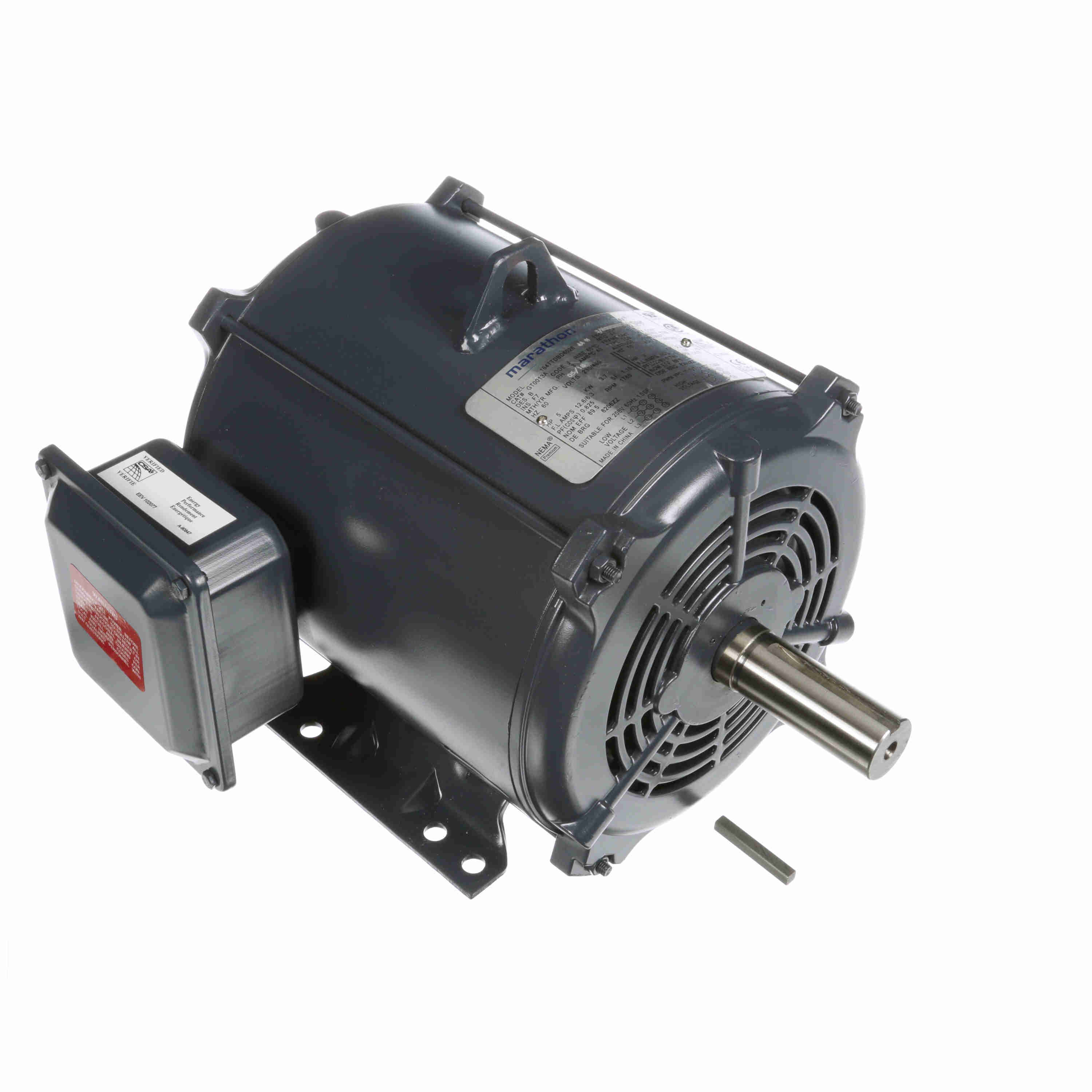 Marathon GT0013A 5 HP 1800 RPM 230/460 Volts General Purpose Motor