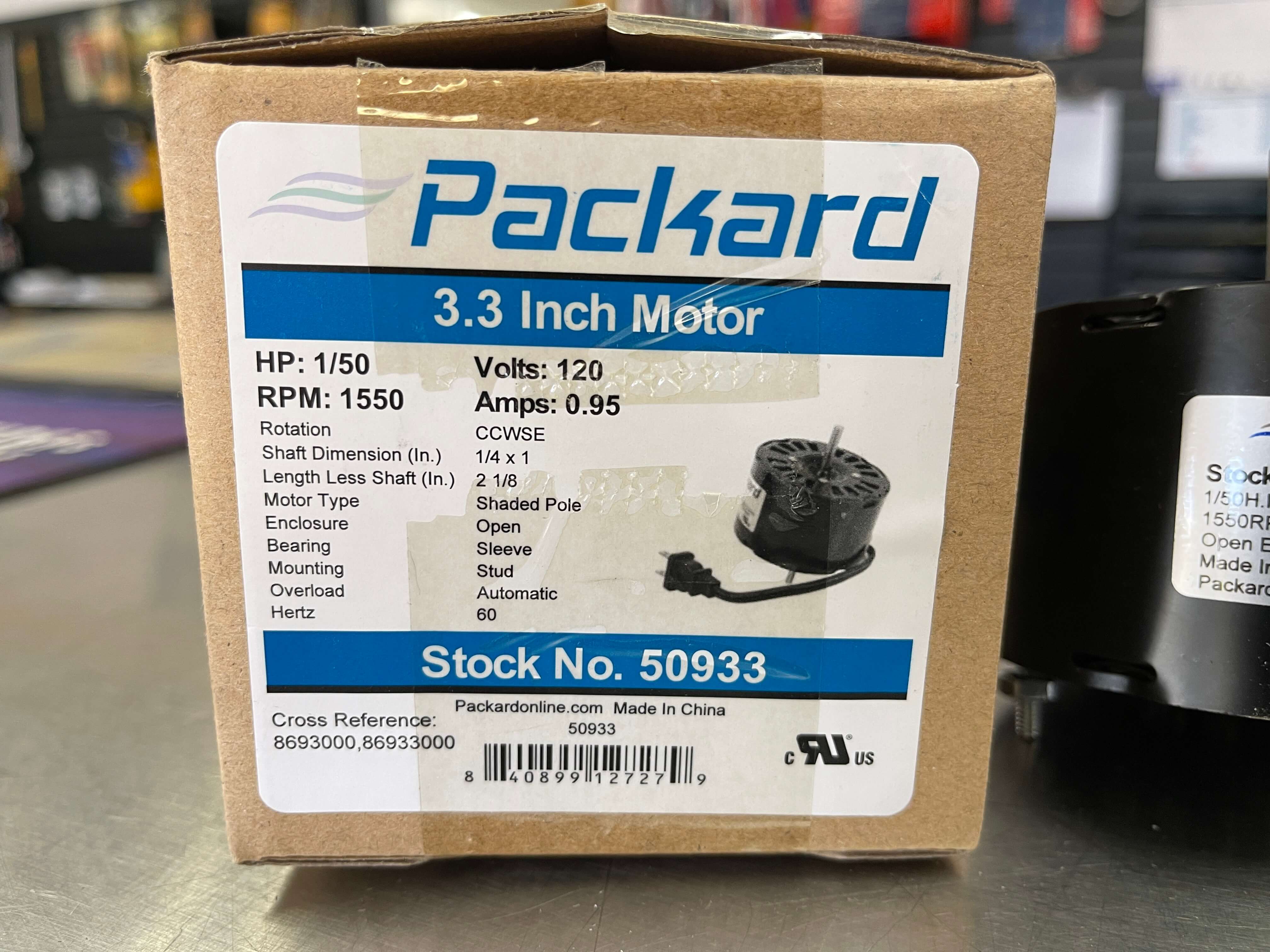 Taro B Packard 1/50 Hp 1550Rpm 120 Volt Motor 50933 - Amazon.com