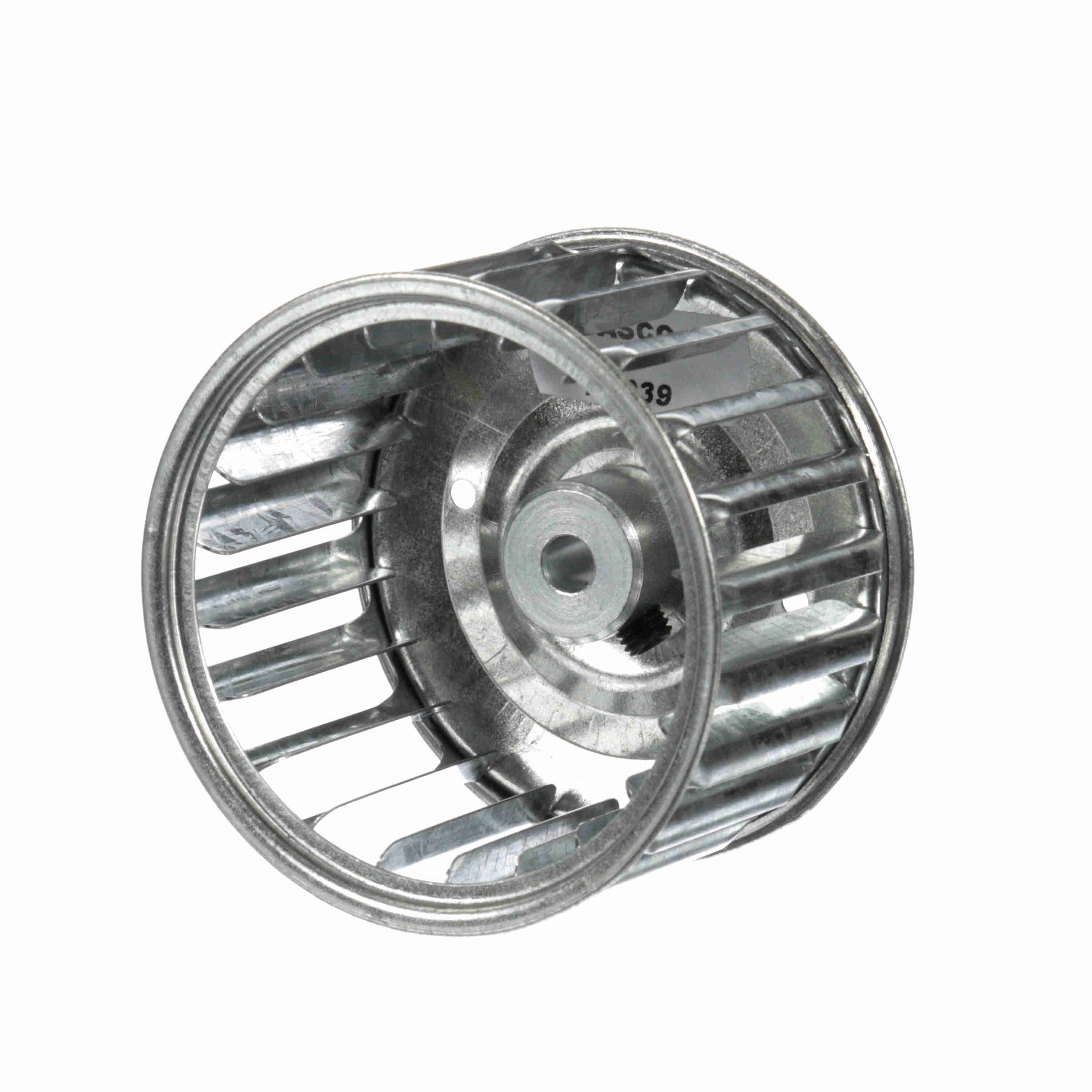 Fasco 1-6039 3" Diameter 1-7/8" Width 1/4" Bore CCW Single Inlet Blower Wheel Fasco 1-6039 3" Diameter 1-7/8" Width 1/4" Bore CCW Single Inlet Blower Wheel
