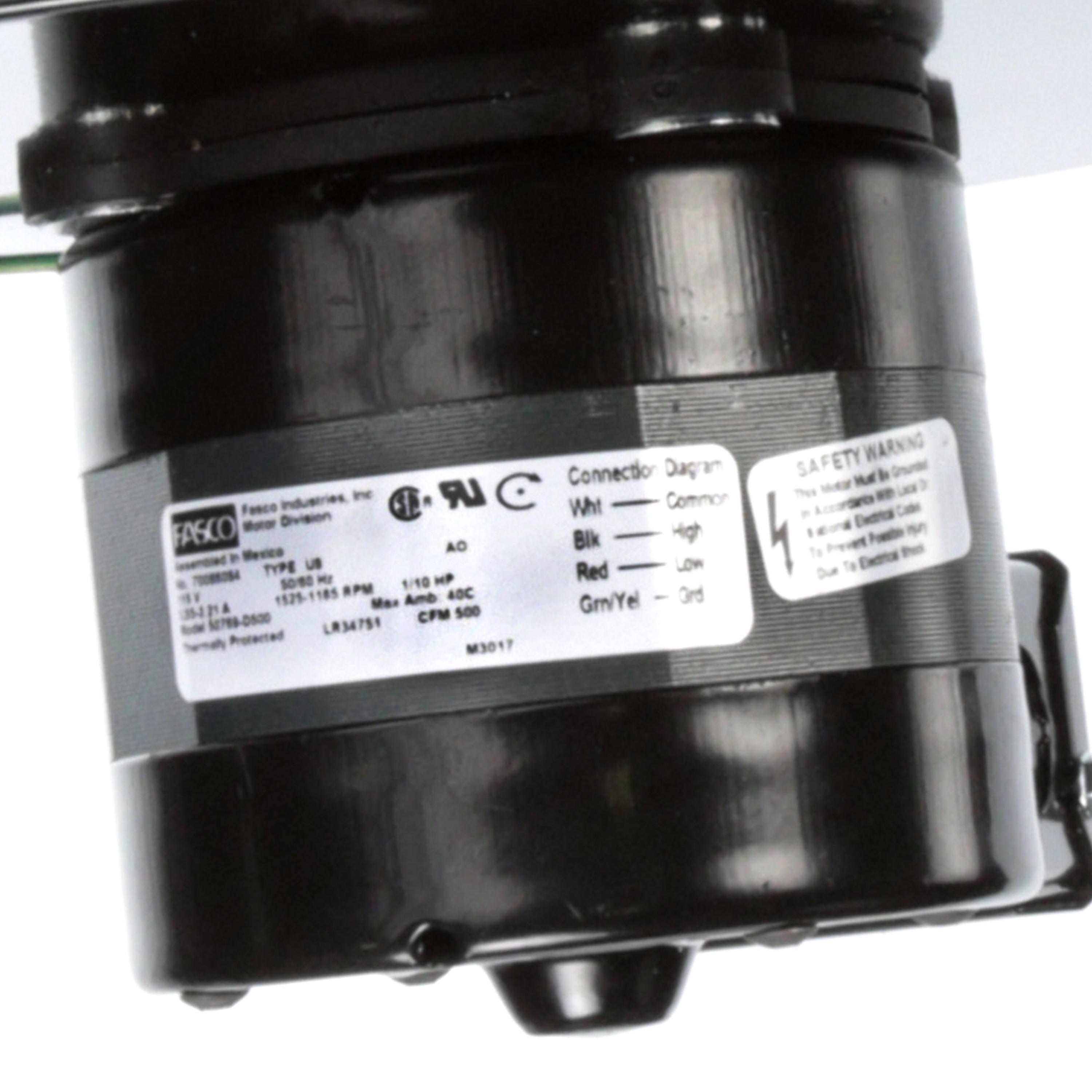 Fasco 50769-D500 480 CFM 1545 RPM 115 Volts Centrifugal Blower