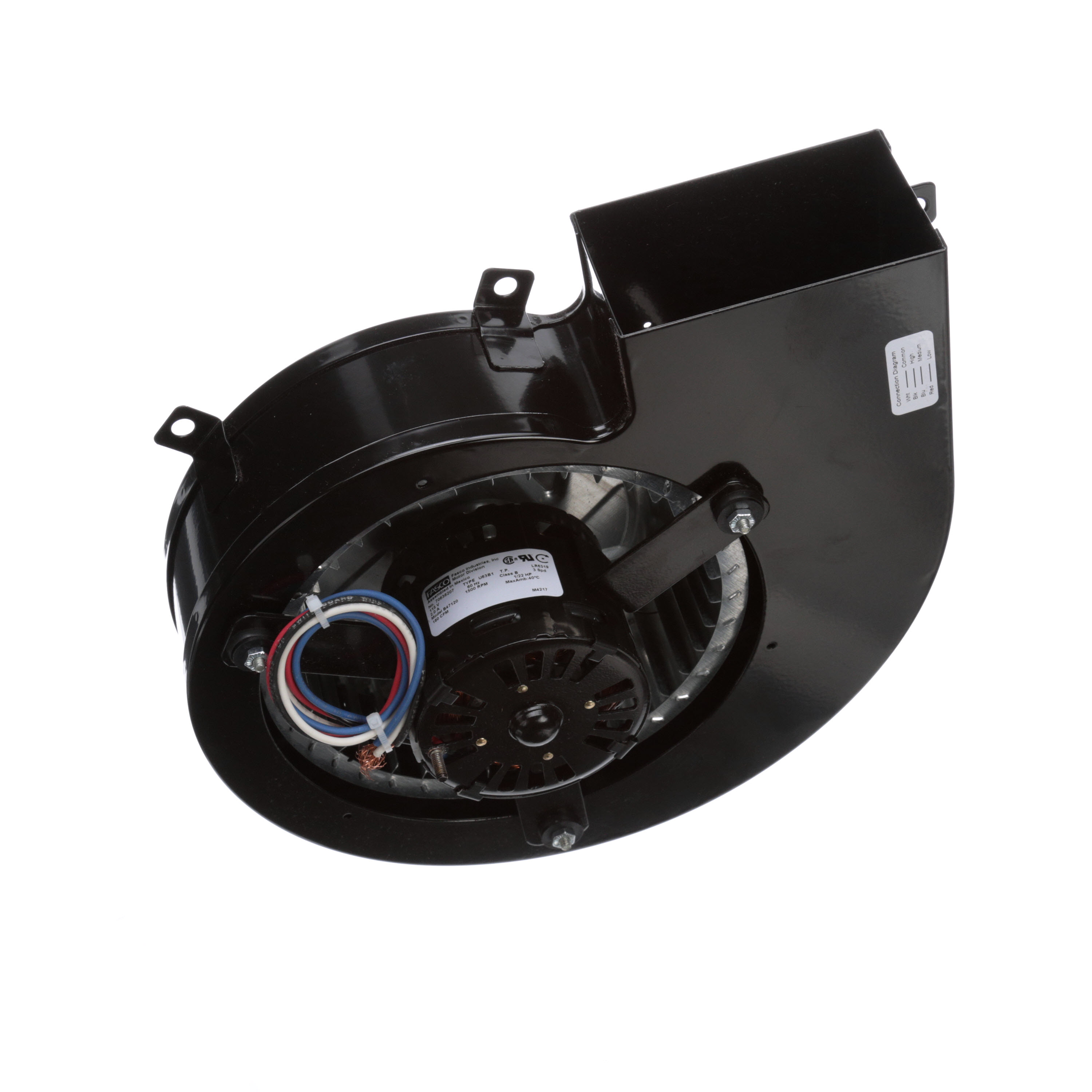 Fasco B47120 180 CFM 1500 RPM 115 Volts Centrifugal Blower