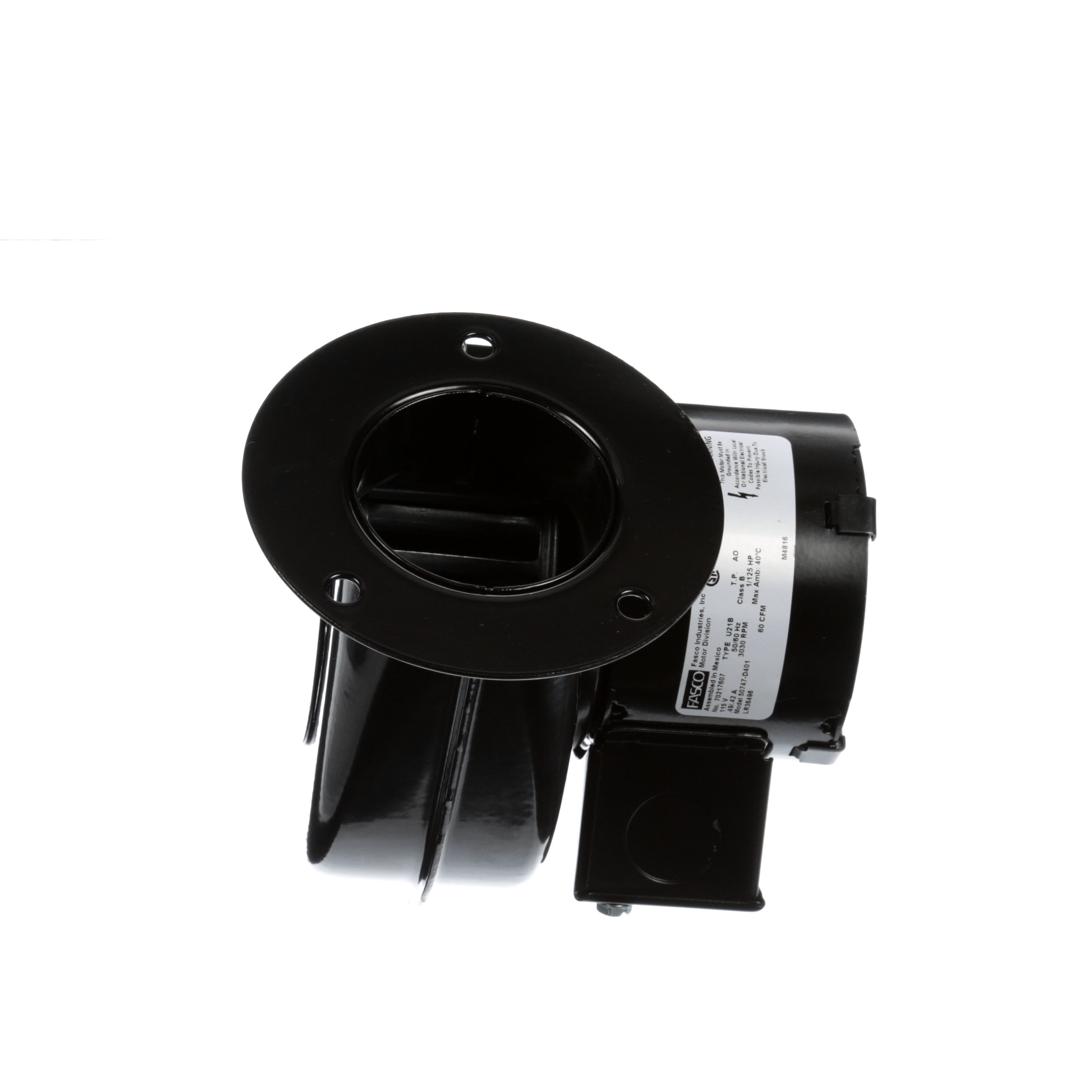 Fasco 50747-D401 60 CFM 3030 RPM 115 Volts Centrifugal Blower