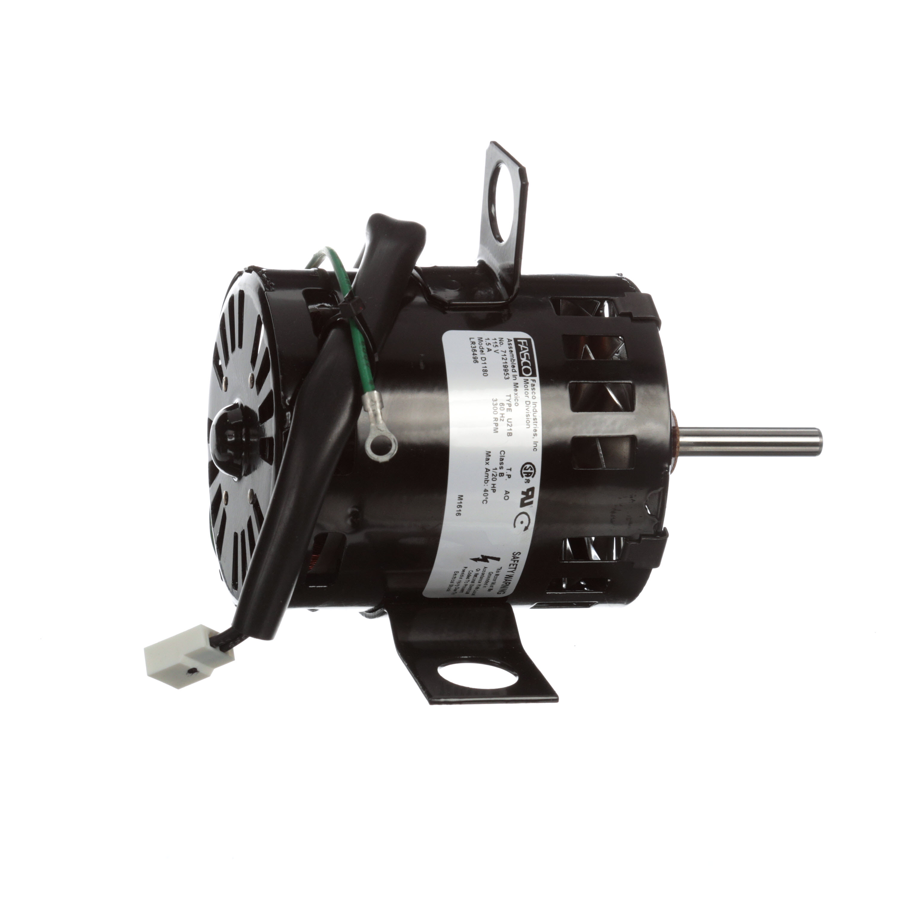 Fasco D1180 1/20 HP 3300 RPM 115 Volts Flue Exhaust & Draft Booster Blower Motor Fasco D1180 1/20 HP 3300 RPM 115 Volts Flue Exhaust & Draft Booster Blower Motor