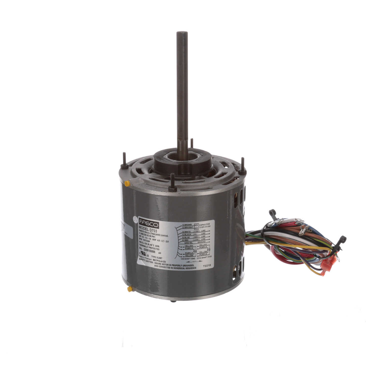 Fasco D703 1/2 HP 1075 RPM 208-230 Volts Direct Drive Blower Motor