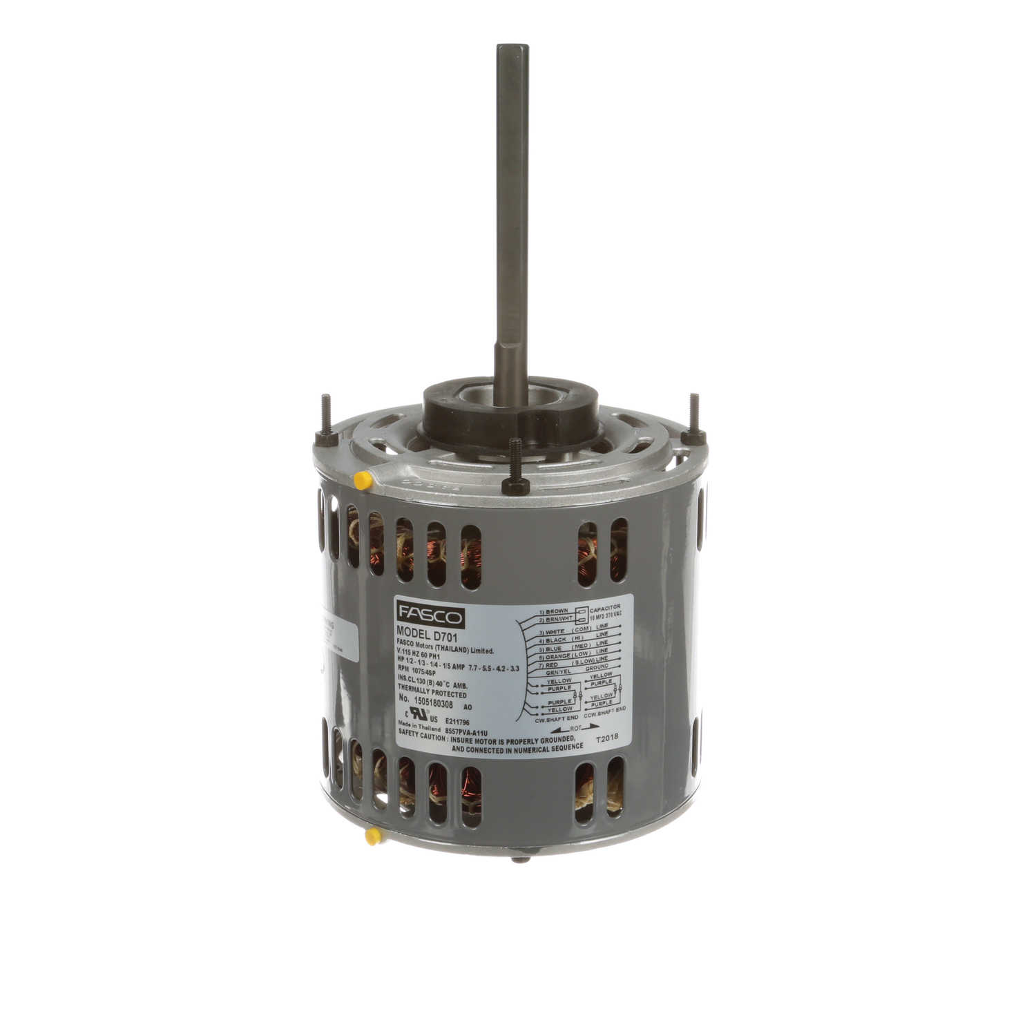 Fasco D701 1/2 HP 1075 RPM 115 Volts Direct Drive Blower Motor