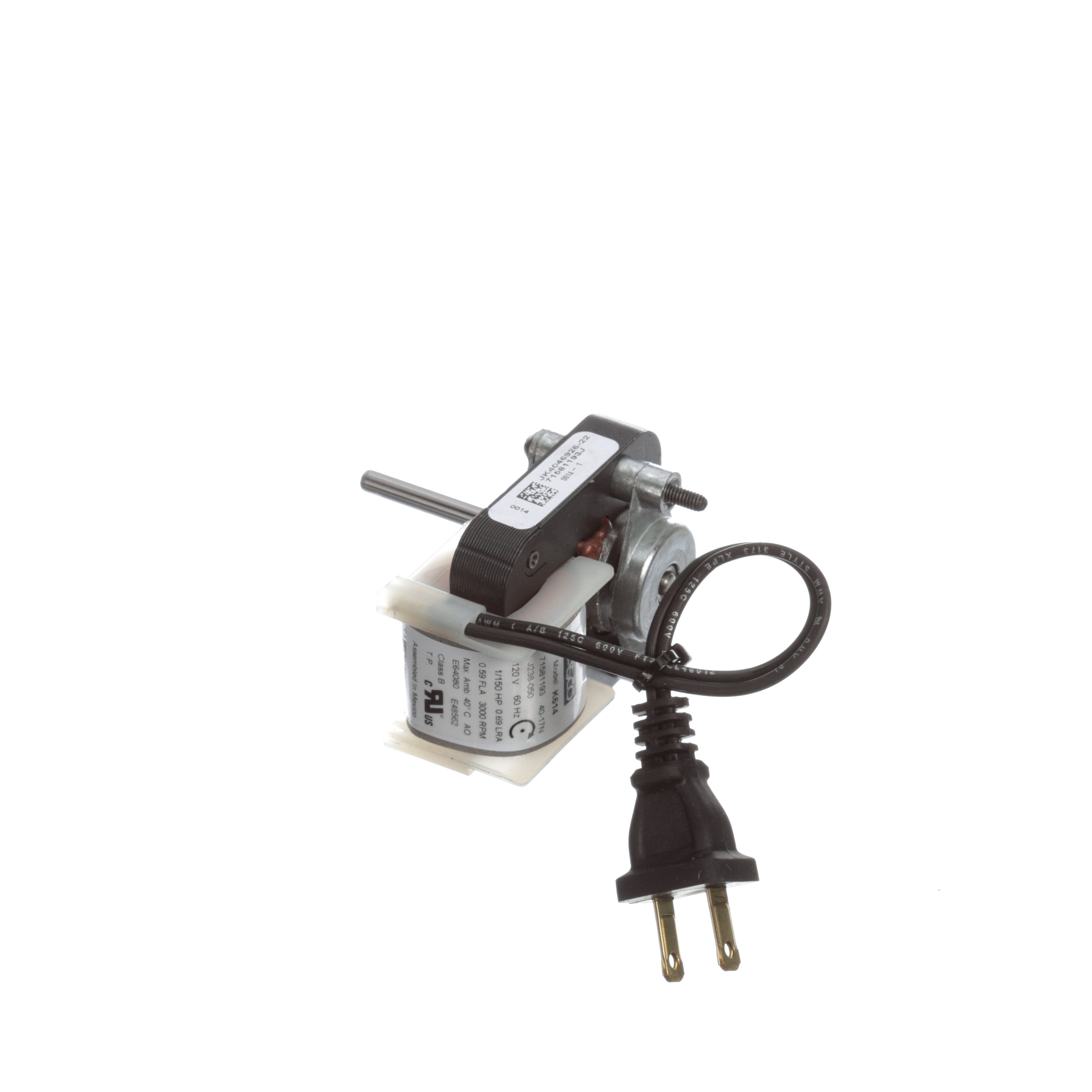 Fasco K614 1/150 HP 3000 RPM 120 Volts C-Frame Motor