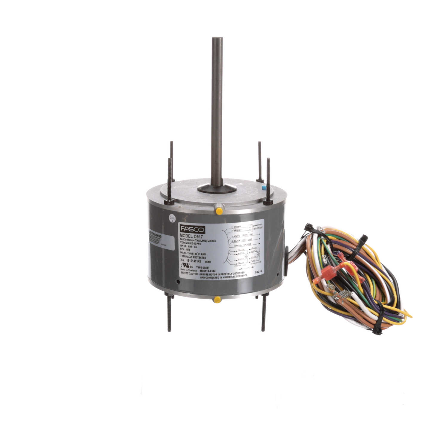 Fasco D917 1/6 HP 1075 RPM 208-230 Volts Condenser Fan Motor