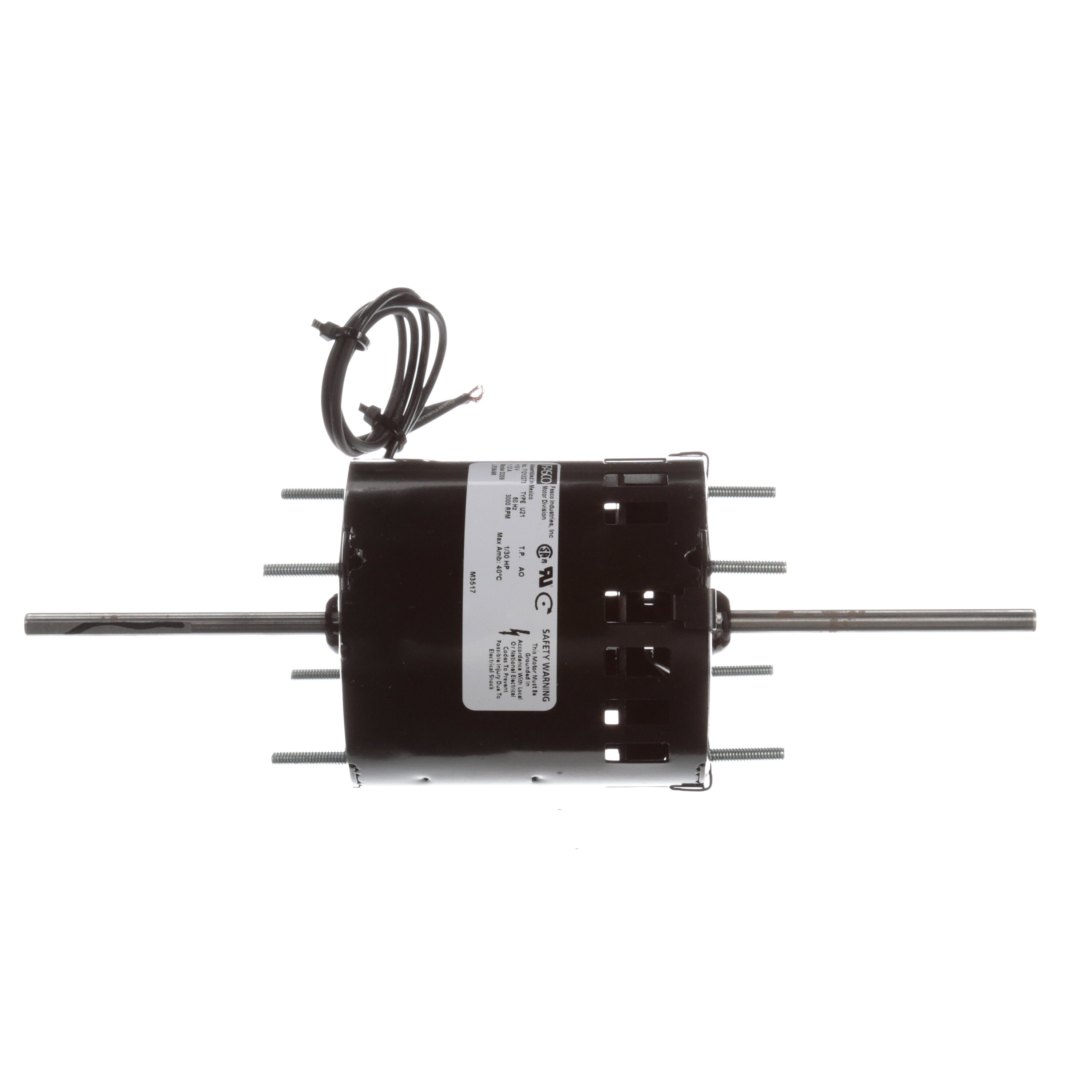 Fasco D209 1/30 HP 3000 RPM 115 Volts General Purpose Fan Motor