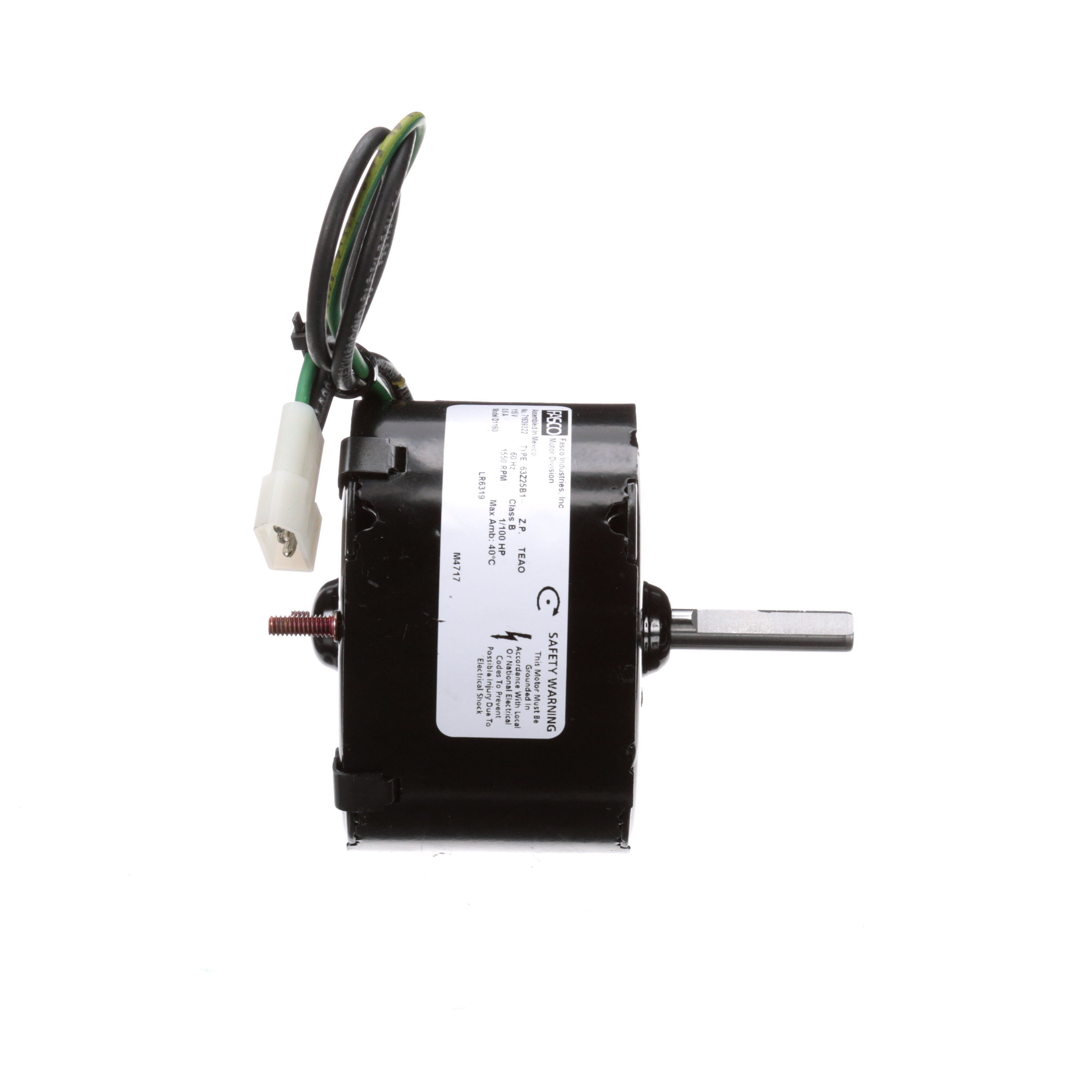 Fasco D1160 1/110 HP 1480 RPM 115 Volts OEM Direct Replacement Motor