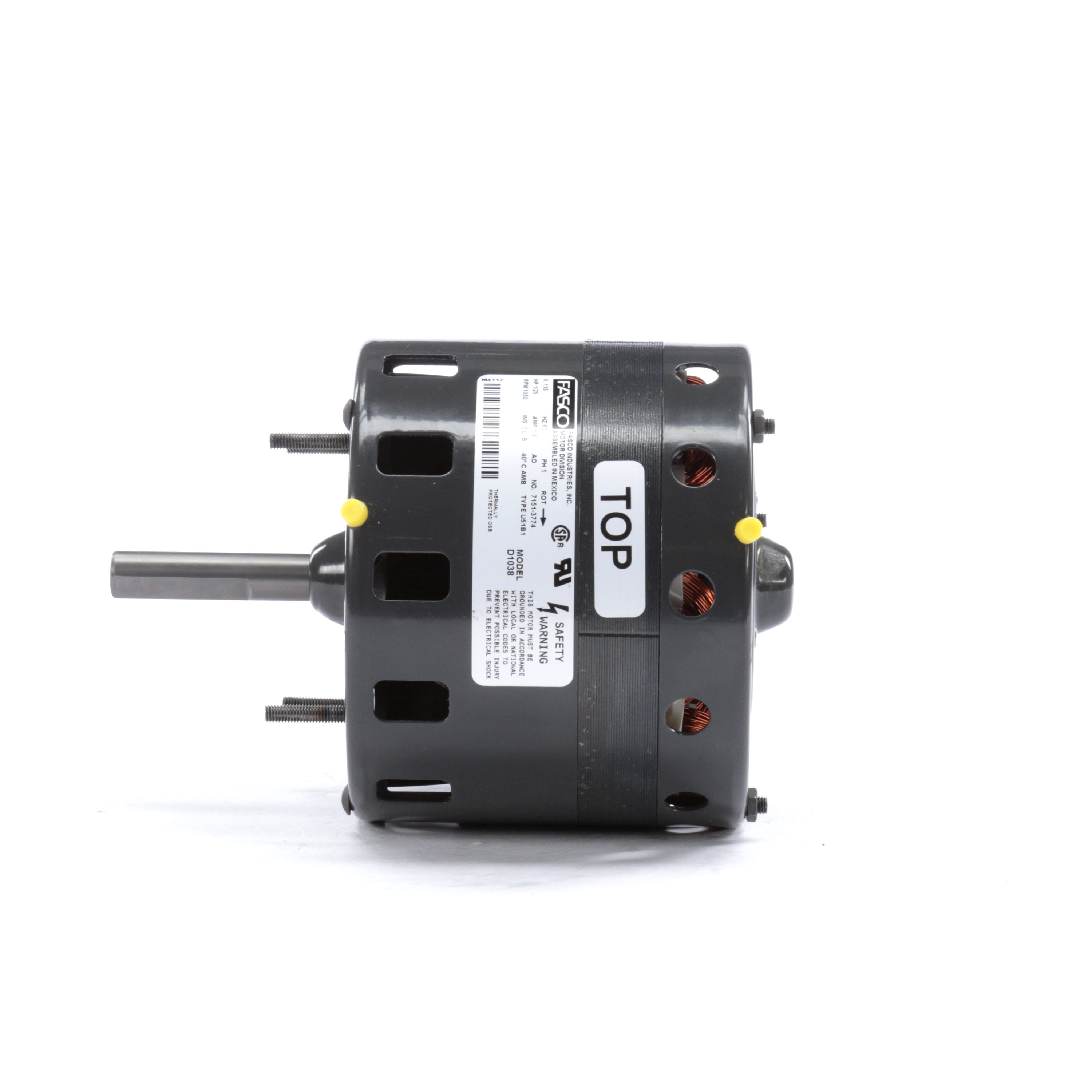 Fasco D1038A 1/25 HP 1050 RPM 115 Volts Unit Heater Motor