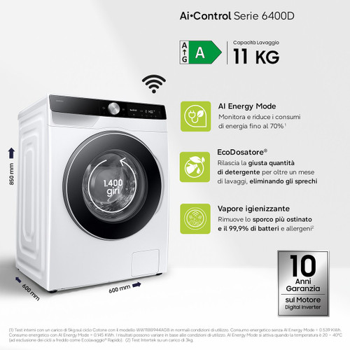 SAMSUNG - WW11DG6B85LKU3 - 2240000699