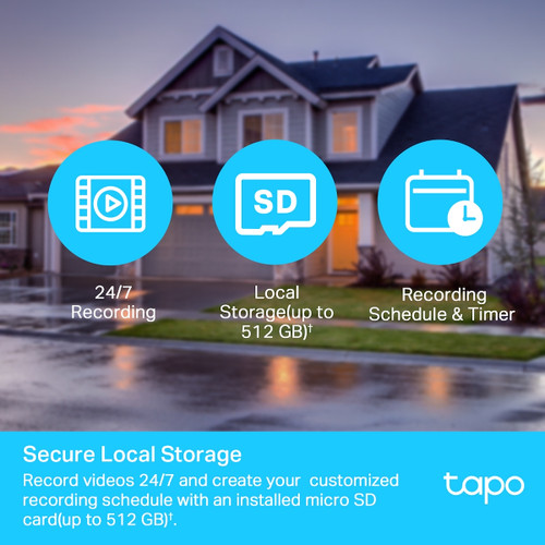 TP-LINK - TP-Link Tapo TC40 - Telecamera Outdoor Smart AI pan/tilt Wi-Fi HD 1080p con app control - 2230016459