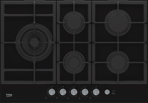 BEKO - Piano a Gas, 4 Bruciatori + 1 Wok High Power, 75 cm - 2230015499