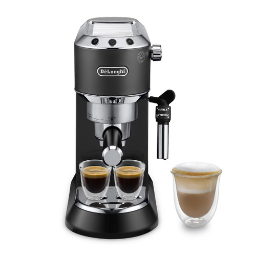 De Longhi Spa - De'Longhi Dedica - Macchina da Caffè Manuale Espresso e Cappuccino, Polvere e Cialde ESE, 1.1L, Nero (EC685.BK) - 2170004416