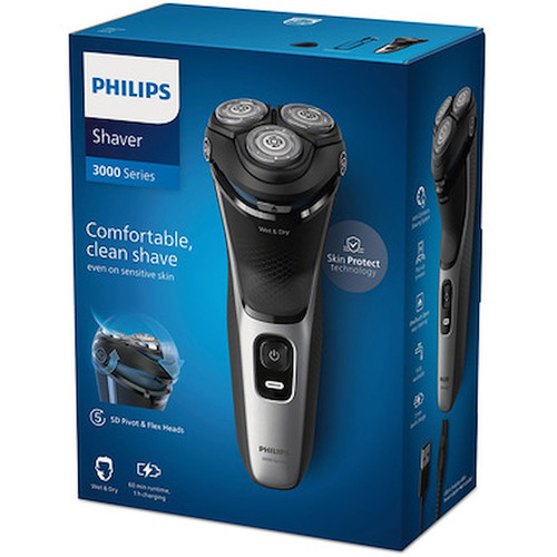 PHILIPS - RASOIO ELETTRICO PHILIPS SERIE 3000 S3143/00 - 2230014821