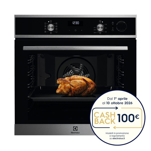 ELECTROLUX - FORNO INCASSO STEAM CRISP (25%vapore) CLASSE A 60 CM LOC5H40X2 MADE IN ITALY - 2230012503