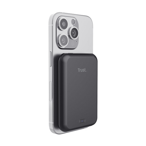TRUST - MAGNO WRLS 5000MAH POWERBANK BLACK - 2230008769