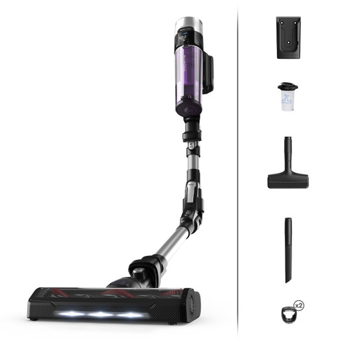ROWENTA - XForce Flex 9.60, Aspirapolvere senza fili, Modello Allergy, fino a 100 AW, Autonomia 45 Min, Tecnologia Flex, RH2037 - 2230002490