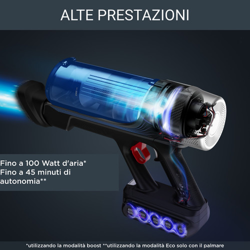 ROWENTA - XForce Flex 9.60, Aspirapolvere senza fili, Modello Allergy, fino a 100 AW, Autonomia 45 Min, Tecnologia Flex, RH2037 - 2230002490 ROWENTA - XForce Flex 9.60, Aspirapolvere senza fili, Modello Allergy, fino a 100 AW, Autonomia 45 Min, Tecnologia Flex, RH2037 - 2230002490