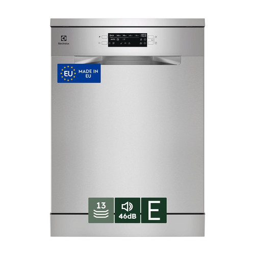 ELECTROLUX - LAVASTOVIGLIE LIBERA INSTALLAZIONE 60 CM - INOX 13 COPERTI CLASSE E 46 dBA ESA47200SX MADE IN EUROPE - 2230002225 ELECTROLUX 0 | Trony.it