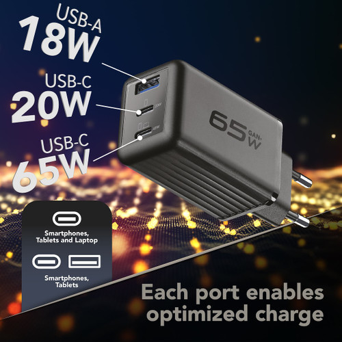 CELLULARLINE - MULTIPOWER MICRO 65W - 2230000222