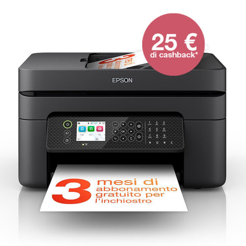 EPSON - Epson WorkForce WF-2950DWF - Stampante multifunzione inkjet (ADF) - Wireless, Display LCD, USB, stampa da mobile - 2220010447 EPSON - Epson WorkForce WF-2950DWF - Stampante multifunzione inkjet (ADF) - Wireless, Display LCD, USB, stampa da mobile - 2220010447