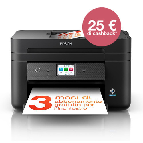 EPSON - Epson WorkForce WF-2960DWF - Stampante multifunzione inkjet  - Wireless, Display LCD, USB, stampa da mobile - 2220010448