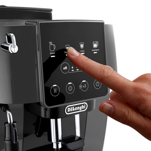 DE'LONGHI - DE'LONGHI Magnifica Start - Macchina Automatica per Caffè in Chicchi, 4 Bevande one touch, Nera/Grigia (ECAM220.22.GB) - 2220008834
