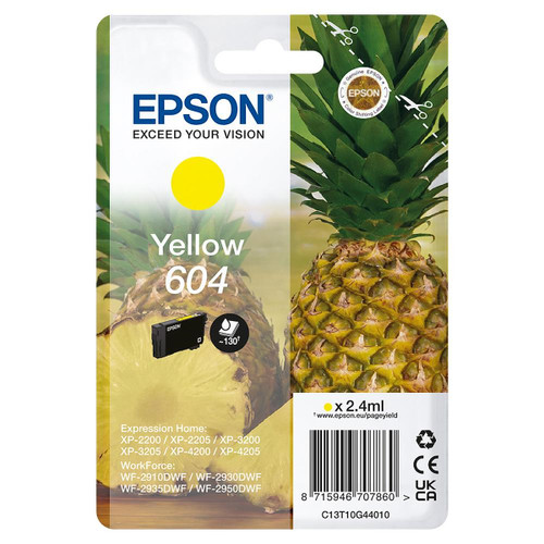 EPSON - EPSON SERIE 604 ANANAS GIALLO STD T10G CARTUCCIA DI INCHIOSTRO ORIGINALE - 2220008755