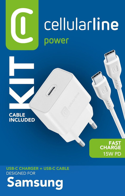 CELLULARLINE - USB-C CHARGER KIT 15W - 2220001619