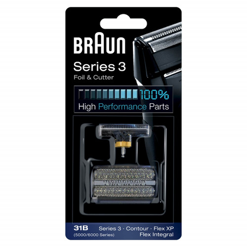BRAUN - TESTINA DI RICAMBIO BRAUN 31B NERO - COMPATIBILE - 2210012921