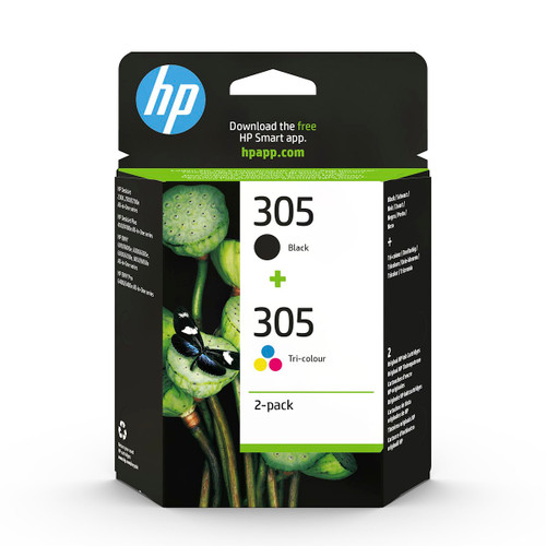 HP - HP 305 nero e tricromia 6ZD17AE, confezione da due cartucce originali HP - 2210009544