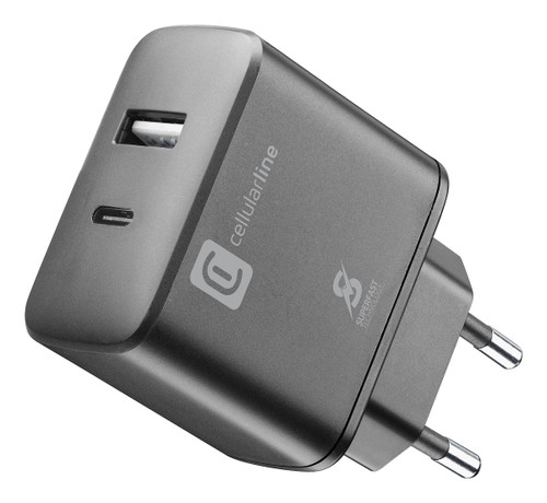 CELLULARLINE - DUAL SUPER FAST CHARGER 25W - SAMSUNG - 2210005212