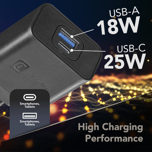CELLULARLINE - DUAL SUPER FAST CHARGER 25W - SAMSUNG - 2210005212