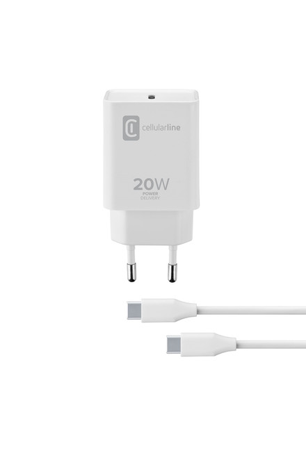 CELLULARLINE - USB-C CHARGER KIT 20W - USB-C TO USB-C - IPAD PRO - 2200014844