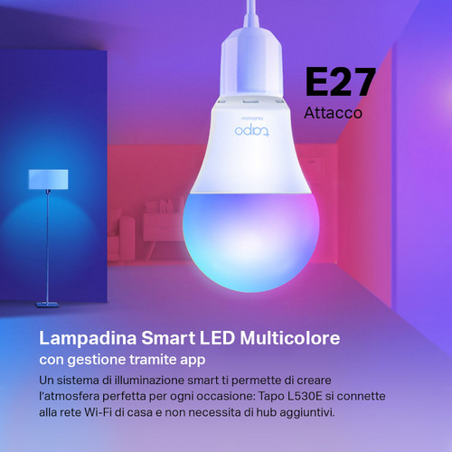 TP-LINK - TP-LINK TAPO L530E - LAMPADINA LED WI-FI MULTICOLO - 2200013041