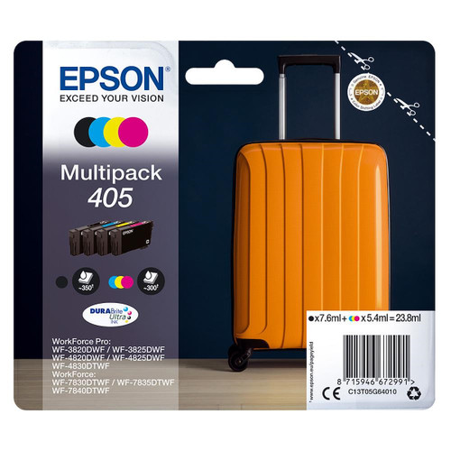 EPSON - EPSON INCHIOSTRO  SERIE VALIGIA 405 STD MPK 4 COL - 2200012852 EPSON 0 | Trony.it
