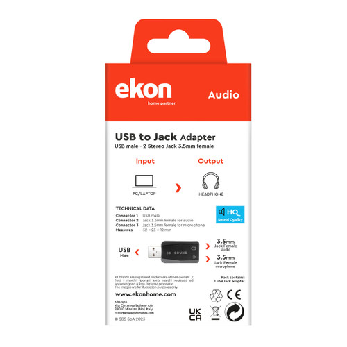 SBS - ECAADUSB2JACK35K - 2200008555