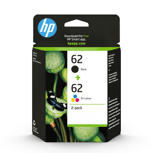 HP - HP 62 nero e tricromia N9J71AE, confezione da due cartucce originali HP - 2160008804