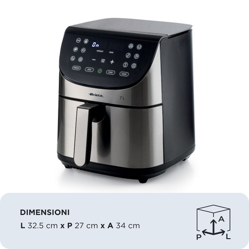 ARIETE - 4628 FRIGGITRICE AD ARIA 7L, 1800 W, CAPACITÀ 7L, - 2230004621
