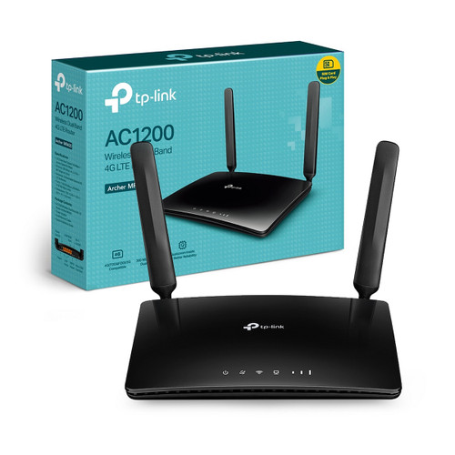TP-LINK - Archer MR400 - Router 4G fino a 150Mbps - Wi-Fi Dual Band AC1200 - 2190008975 TP-LINK - Archer MR400 - Router 4G fino a 150Mbps - Wi-Fi Dual Band AC1200 - 2190008975