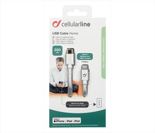 CELLULARLINE - POWER CABLE 200CM - USB-C TO LIGHTNING - 2190005478