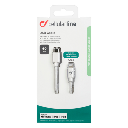 CELLULARLINE - USBDATAC2LMFI60CMW - 2190005480